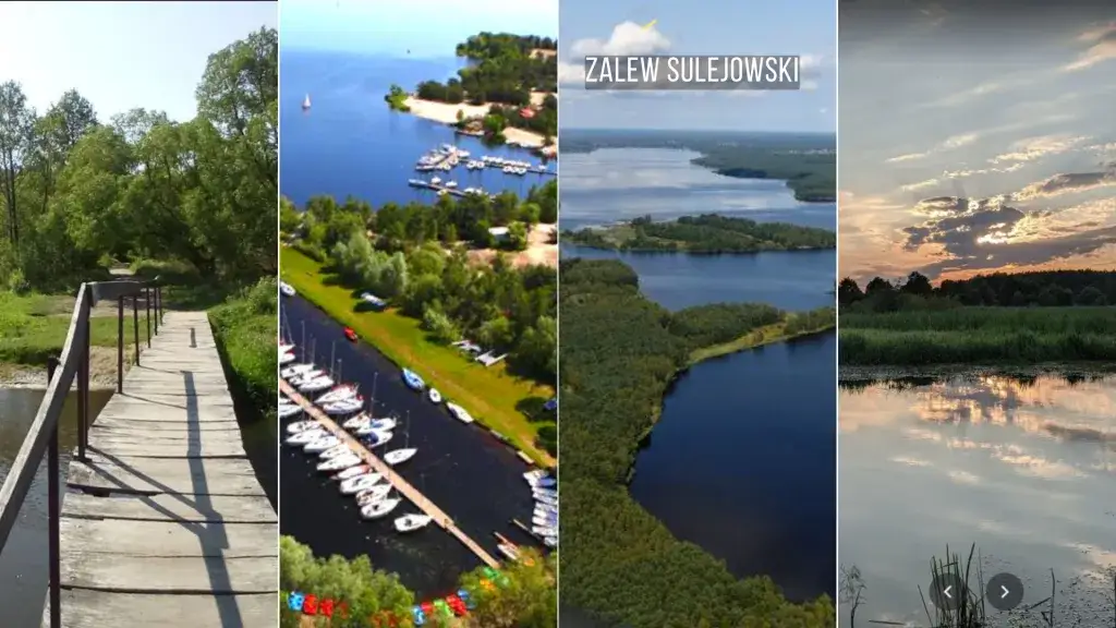 trasa rowerowa zalew sulejowski widok