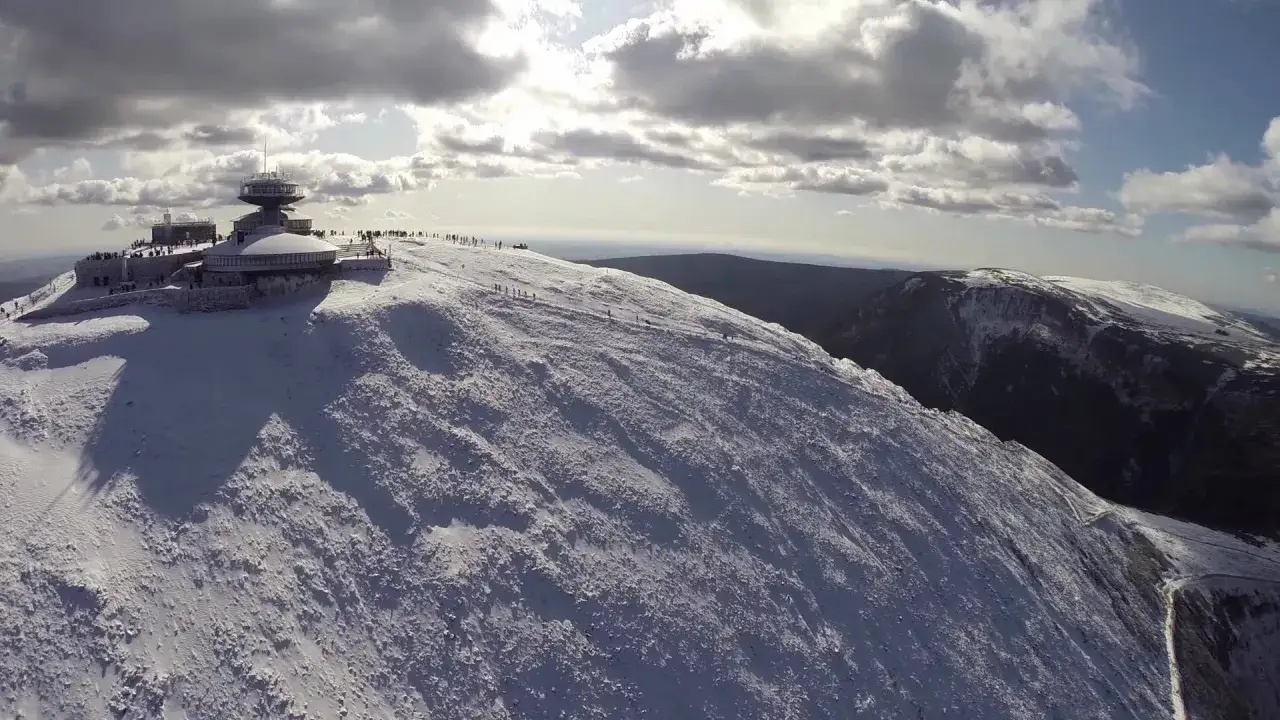 Mapa ośrodków narciarskich w pobliżu Wrocławia