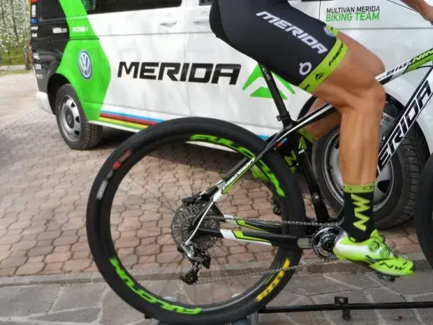 Mięśnie nóg rowerzysty podczas jazdy