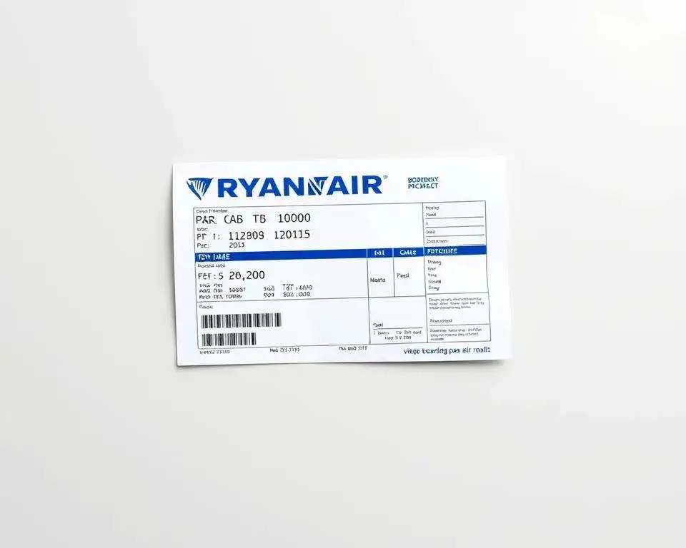 Ryanair karta pokładowa wzór mobilna i do druku