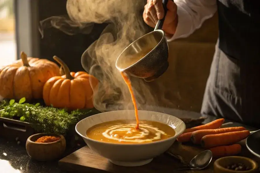 Klasyczne zupy na imprezę, krem z dyni, zupa gulaszowa