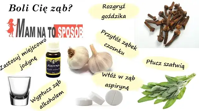 domowe sposoby na b&oacute;l zęba, płukanki, okłady, goździki, czosnek
