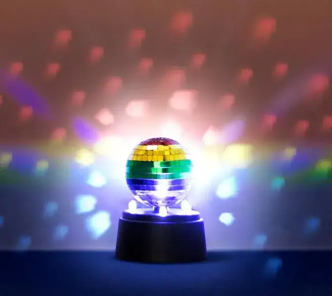 kula dyskotebowa lampa lawa dekoracje lata 70