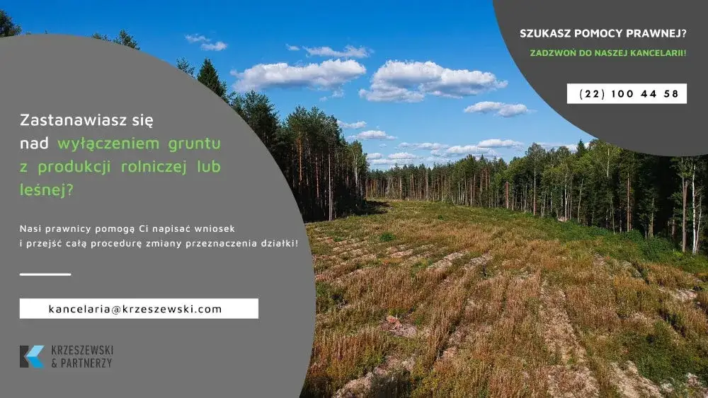 wniosek wyłączenie gruntu z produkcji leśnej