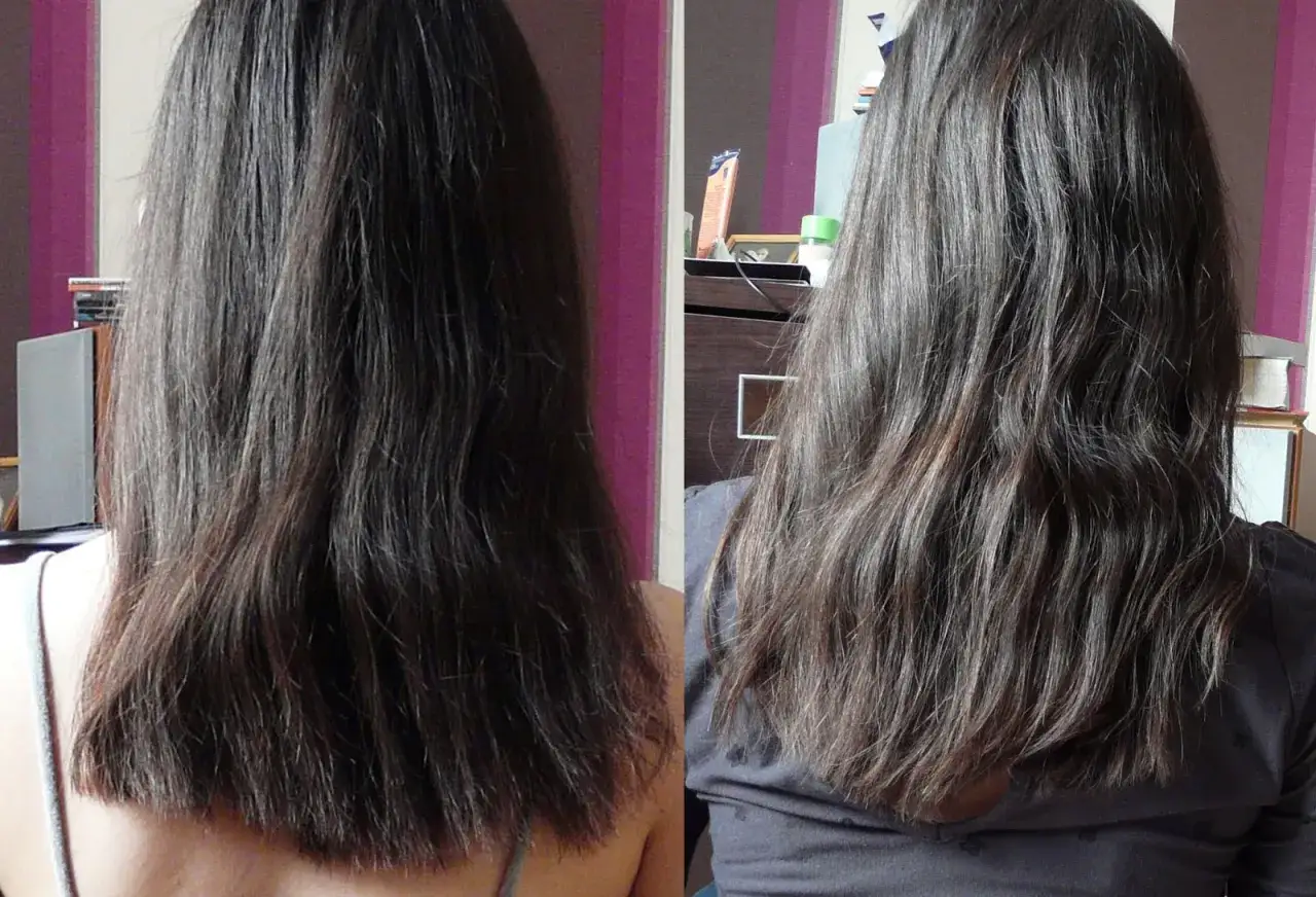 przeciążone włosy po olejowaniu vs lekkie włosy