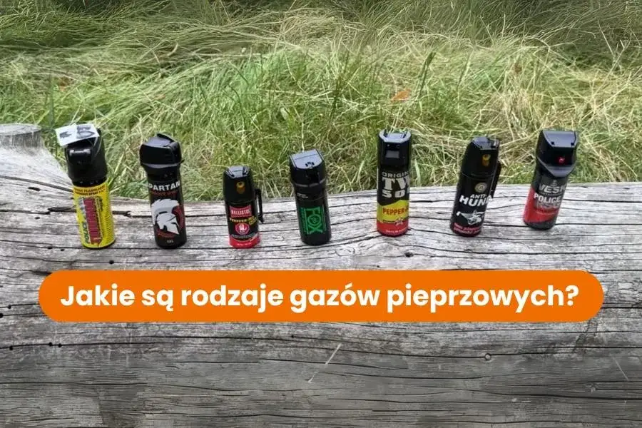 różne rodzaje gazów pieprzowych cywilnych i policyjnych
