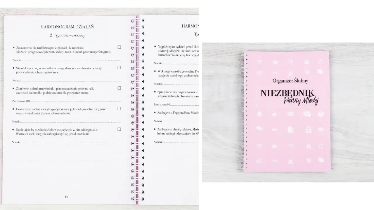 Harmonogram przygotowań panny młodej