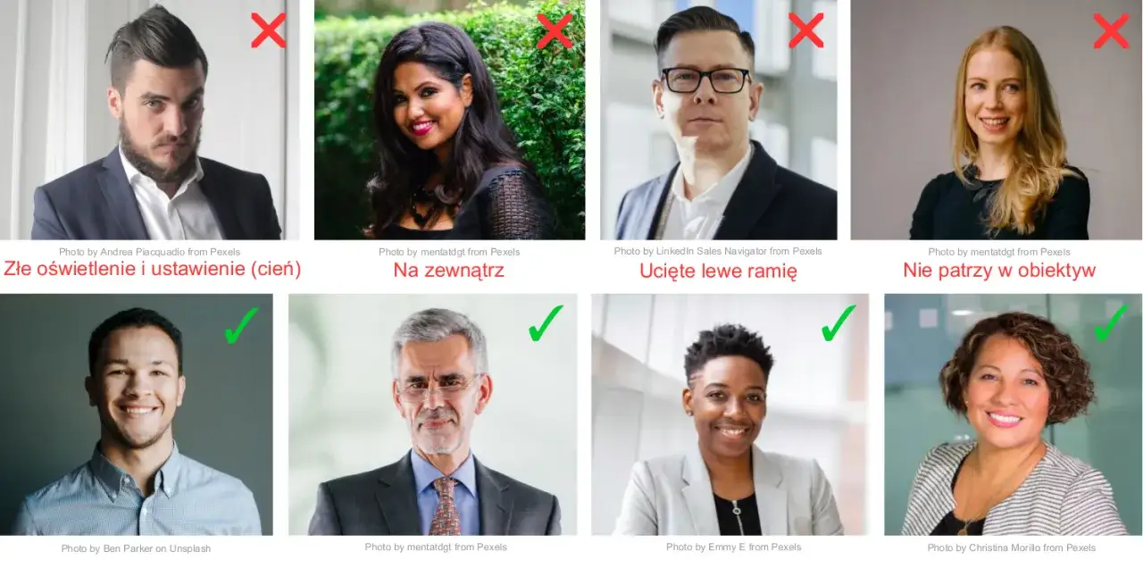 Profesjonalne zdjęcie do CV przykłady