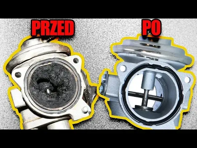 zaw&oacute;r egr zabrudzony i czysty por&oacute;wnanie