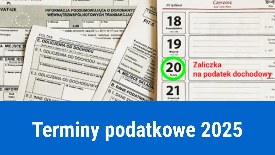 kalendarz podatkowy PIT 2025 terminy