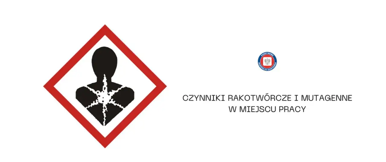 Symbol ostrzegawczy przed substancjami rakotw&oacute;rczymi i mutagenne. Uważaj na toluen szkodliwość!
