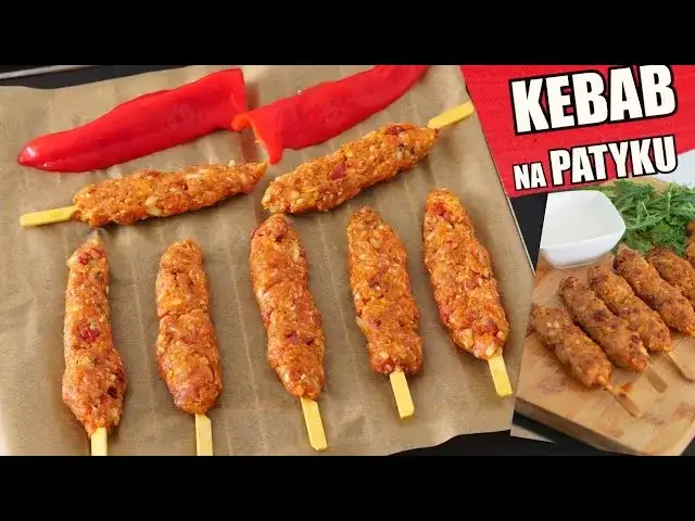 domowe mięso kebab marynowane i krojone