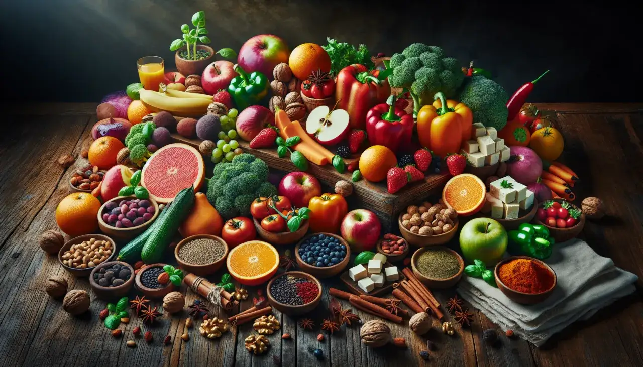 Bogactwo owoc&oacute;w, warzyw, orzech&oacute;w i tofu. Czy dieta wegańska jest bezpieczna? Tak, gdy jest zbilansowana i pełna kolor&oacute;w.