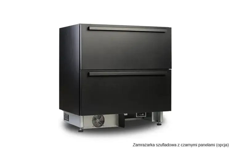 Nowoczesna zamrażarka z wyświetlaczem temperatury