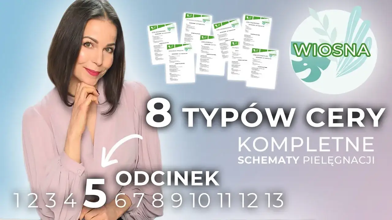 Różne typy cery schemat