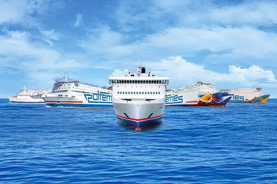 Prom Polferries na morzu