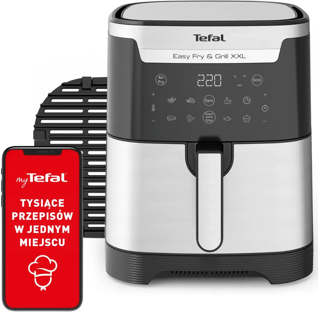 Tefal Easy Fry & Grill XXL EY801D na blacie kuchennym