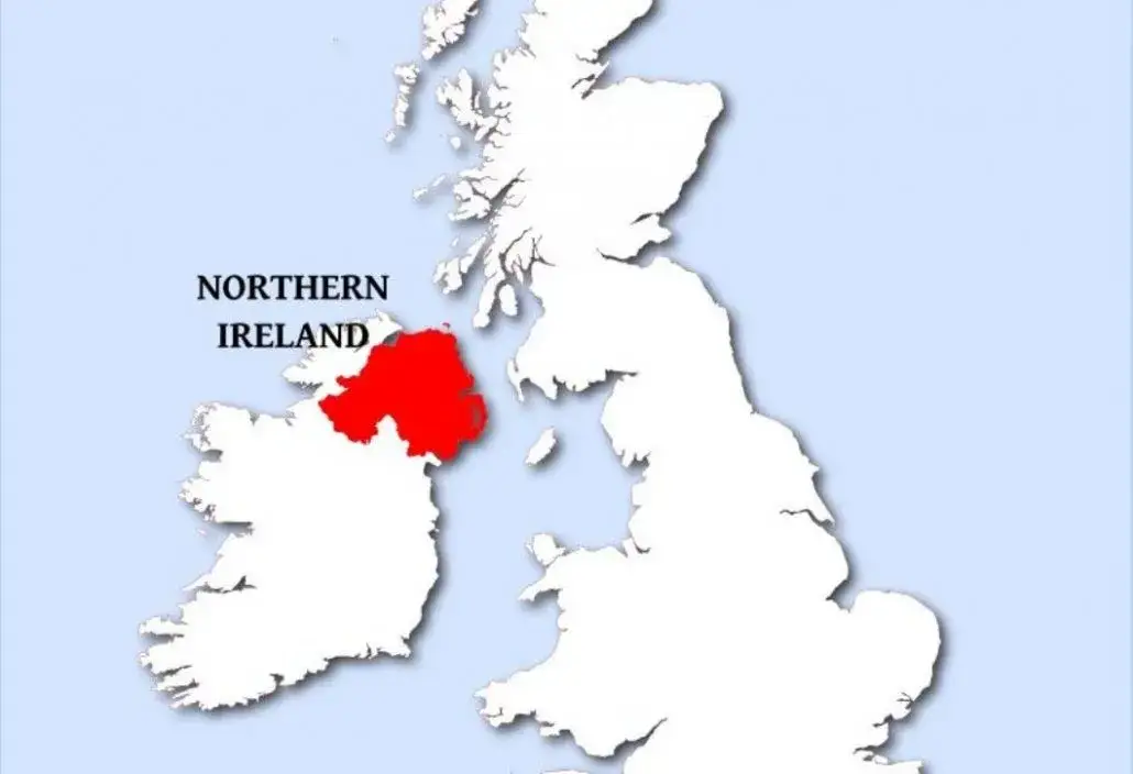 Mapa konfliktu Irlandia P&oacute;łnocna