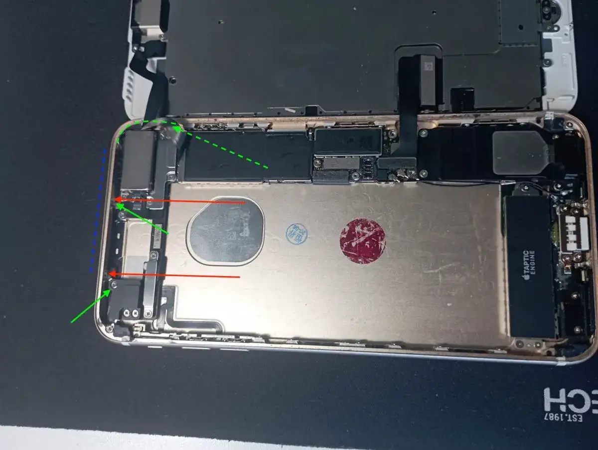 iPhone NFC lokalizacja antena schemat