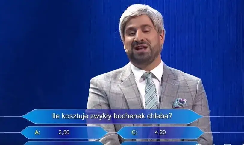 Zdjęcie Milionerzy: Ile kosztuje bochenek chleba i co na to premier?