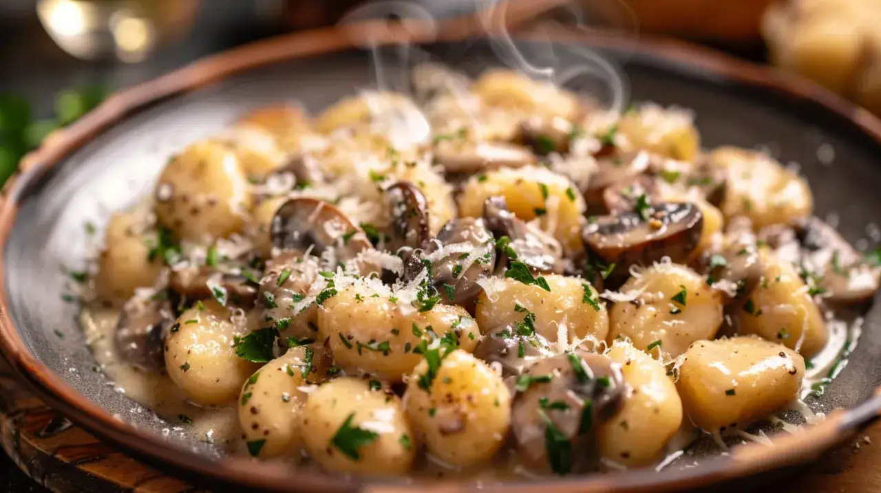 Zdjęcie Gnocchi z sosem pieczarkowym: Włoski comfort food na już. Pycha!
