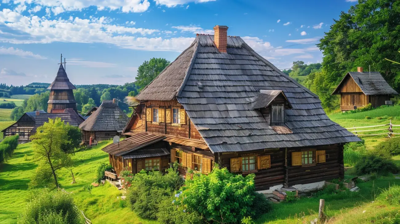 Zdjęcie Skansen w Nadolu na Kaszubach: odkryj tradycyjną architekturę regionu
