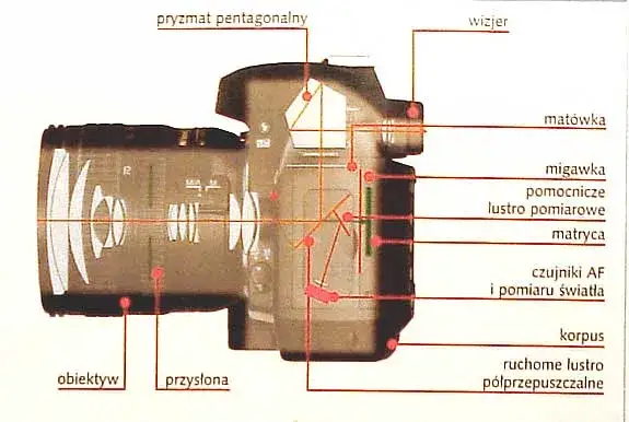 schemat budowy aparatu cyfrowego przekr&oacute;j