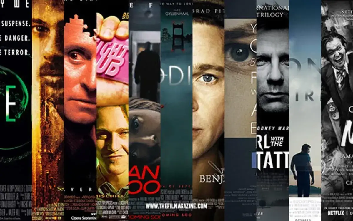 Plakaty film&oacute;w David Fincher collage