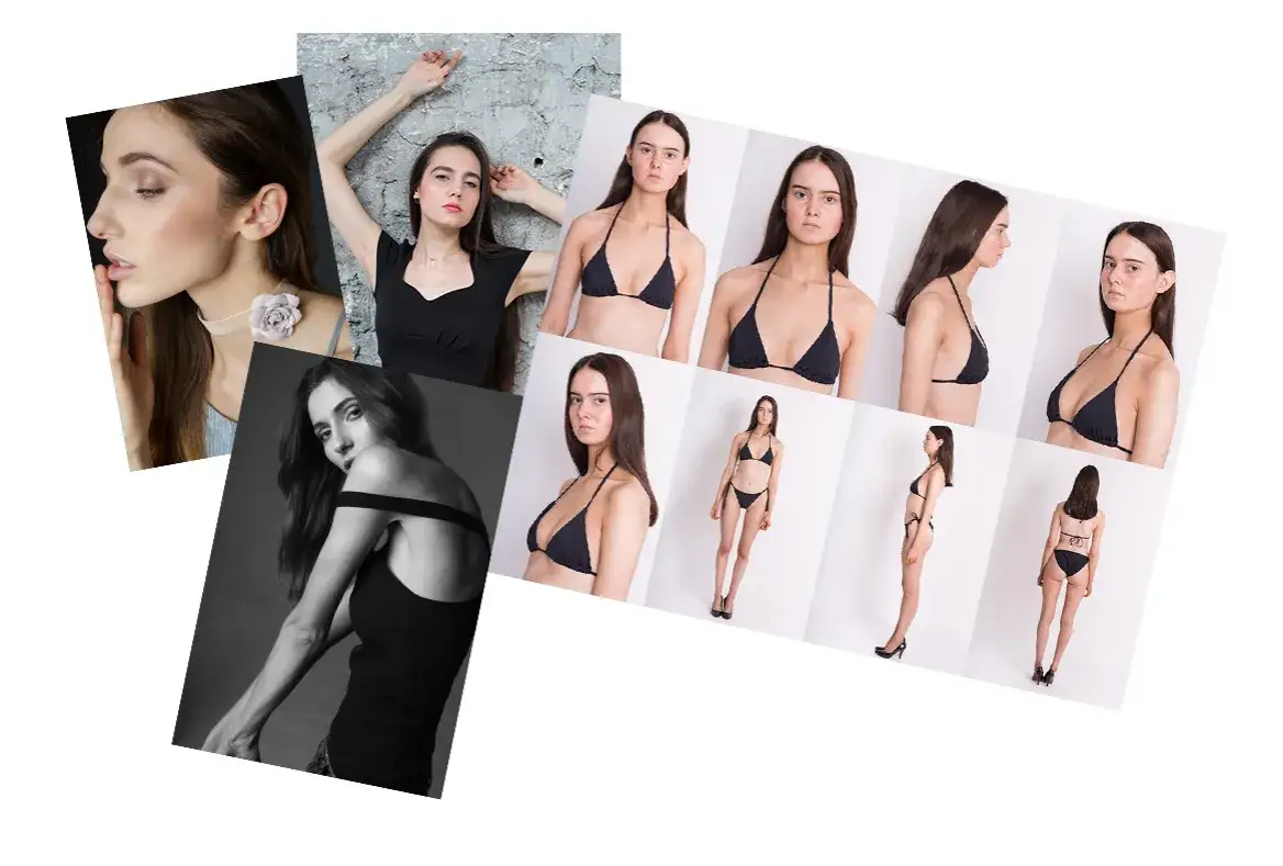 Przykładowe portfolio modelki makijażu