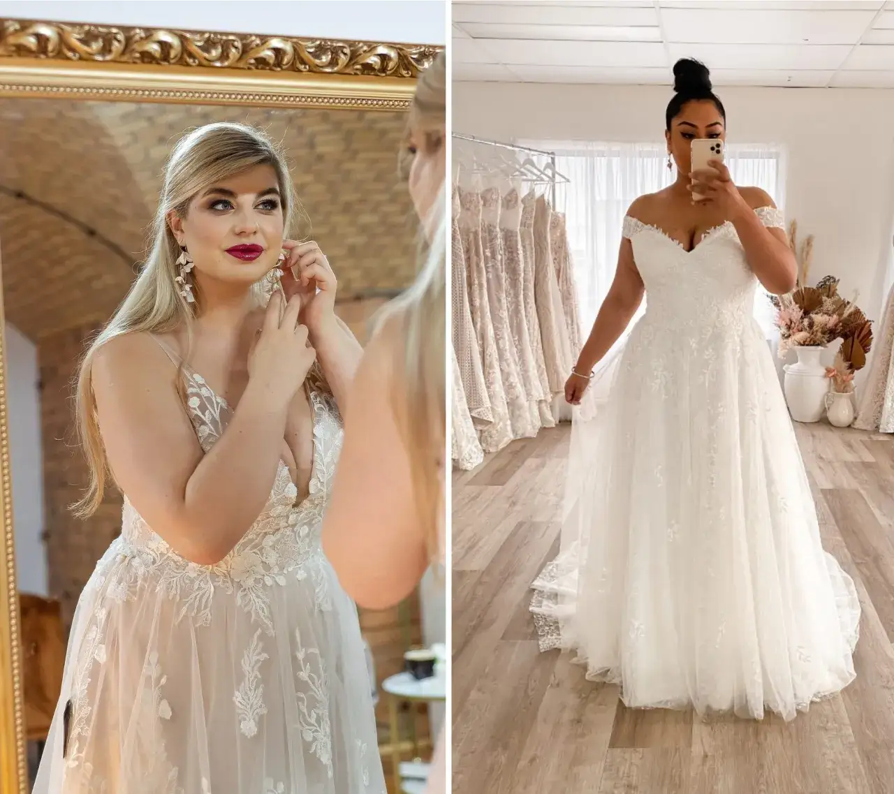 Błędy w wyborze sukni ślubnej plus size, workowata suknia, obniżona talia, nadmiar zdobień