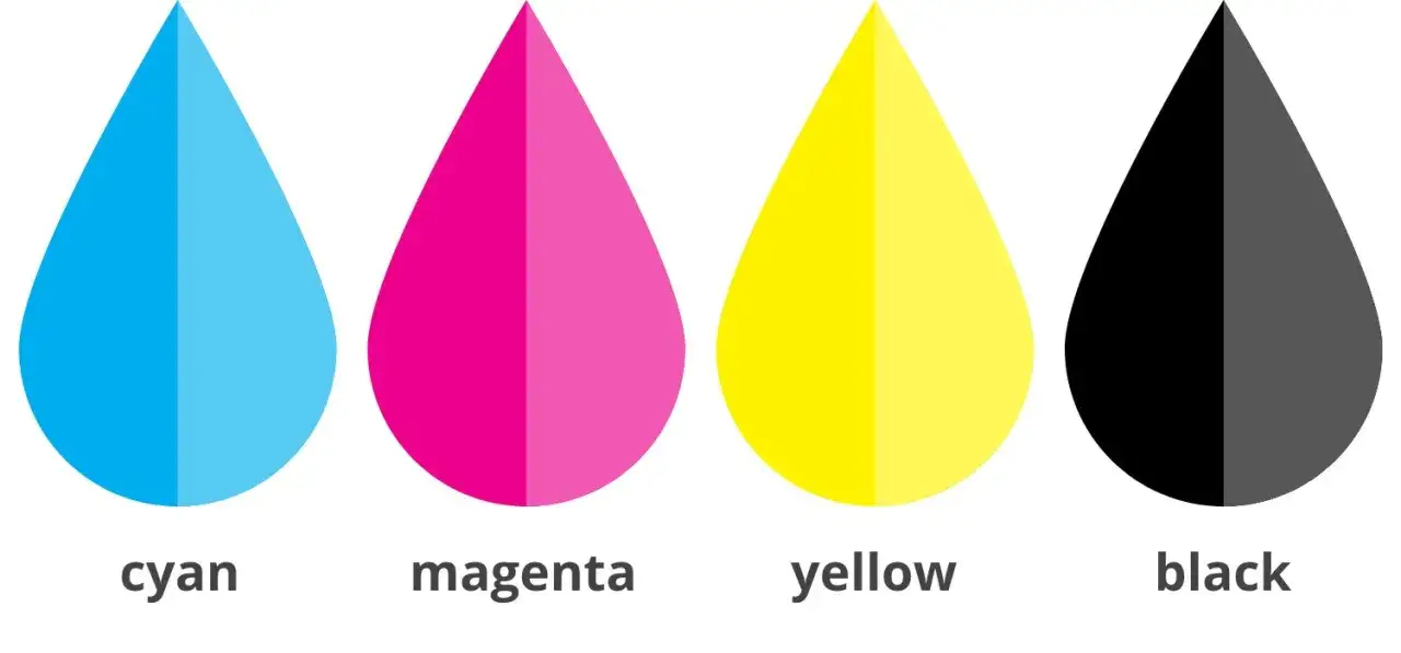 CMYK model drukarka r&oacute;żowy wydruk