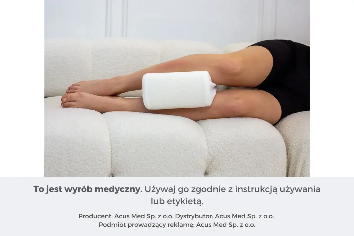 Poduszka ortopedyczna między kolana, idealna do wygodnego snu. Zapewnia wsparcie i komfort.