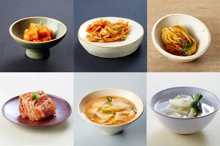 r&oacute;żne rodzaje kimchi