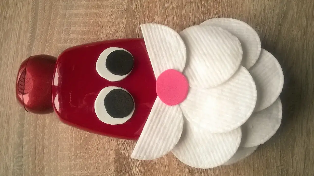 Święty Mikołaj z butelki krok po kroku