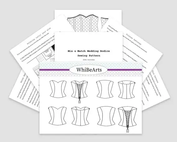 materiały do szycia gorsetu ślubnego
