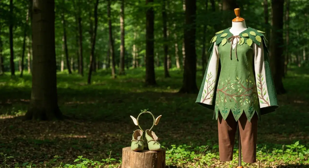 Str&oacute;j elfa dla dziewczynki DIY inspiracje