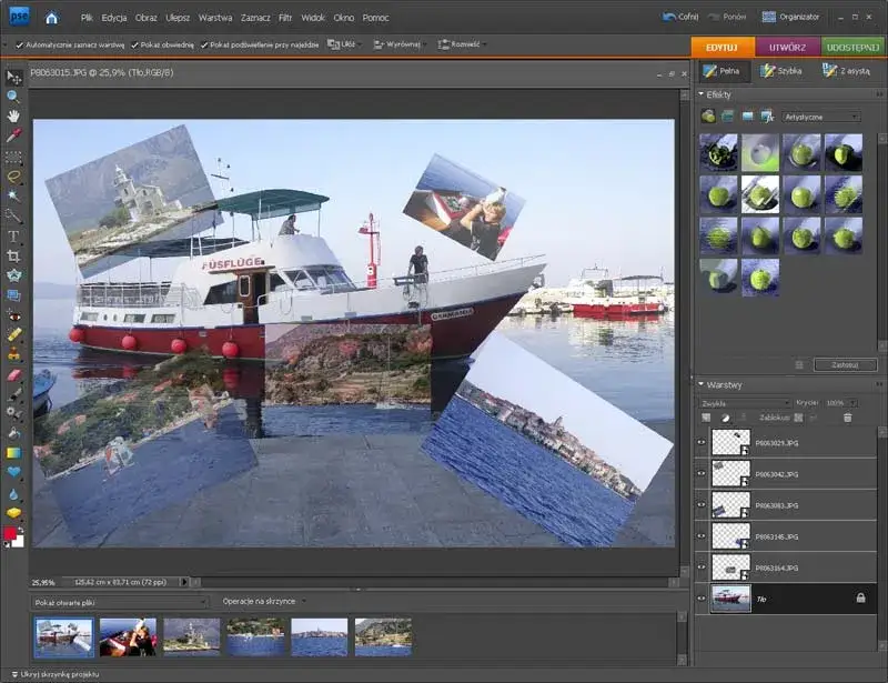Kolaż zdjęć Adobe Photoshop