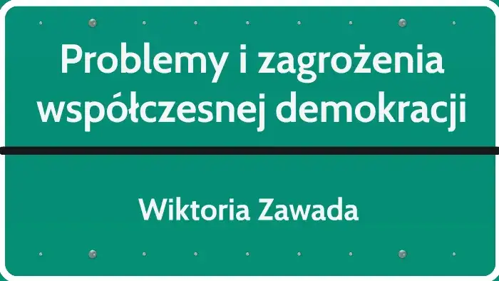 Współczesne problemy demokracji