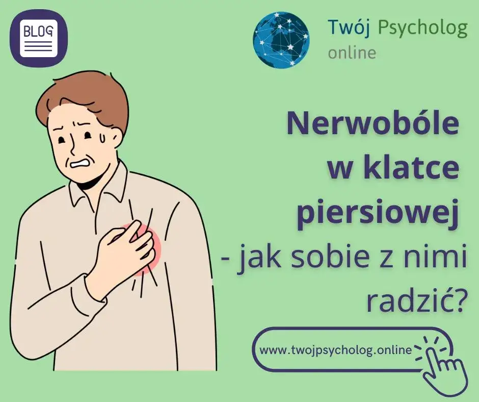 osoba z objawami nerwicy, stres, ból w klatce piersiowej, duszności