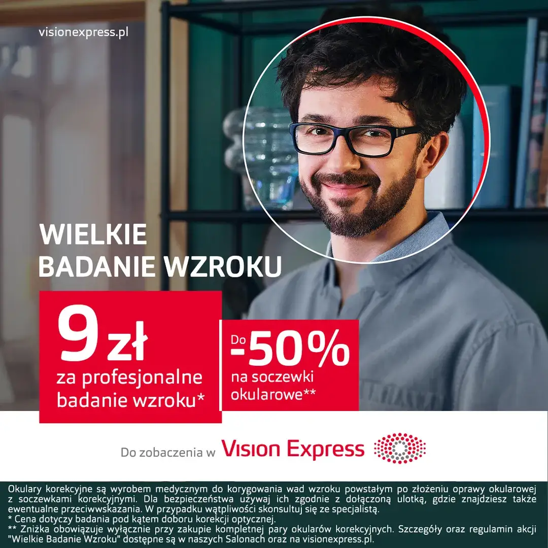 Zdjęcie Czy w Vision Express badają wzrok? Sprawdź, co oferują i ile to kosztuje