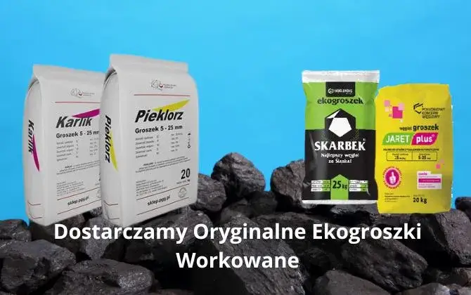 r&oacute;żne rodzaje ekogroszku workowanego, ekogroszek wysokiej jakości