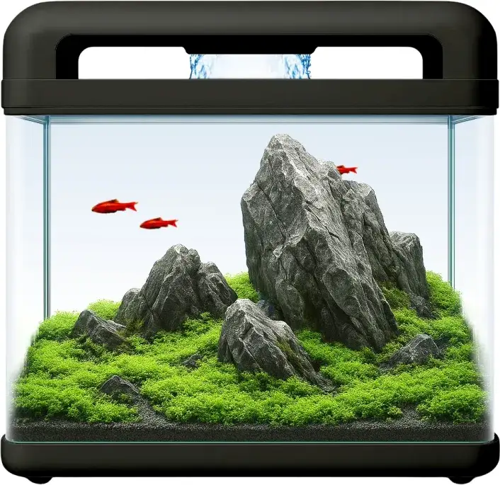 nano akwarium dla bojownika, małe akwarium z wyposażeniem