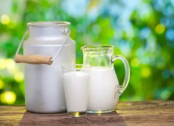 różne rodzaje mleka krowiego w szklankach