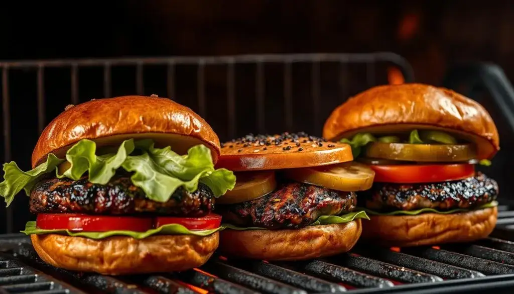 r&oacute;żne techniki przyprawiania burger&oacute;w wołowych