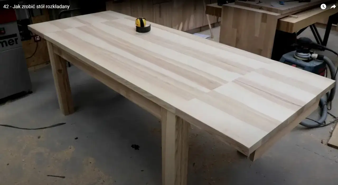 projekt stołu loftowego schemat