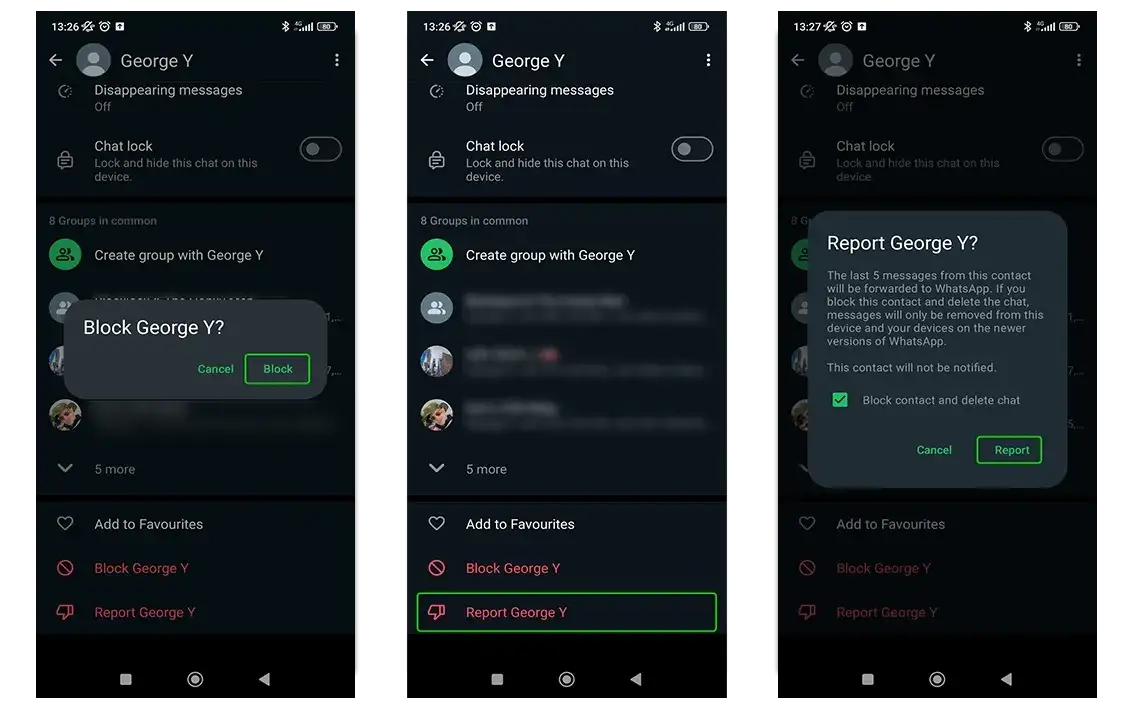 Zrzut ekranu: WhatsApp w Google Play z przyciskiem Aktualizuj