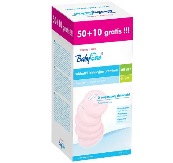 opakowania wkładek laktacyjnych popularnych marek