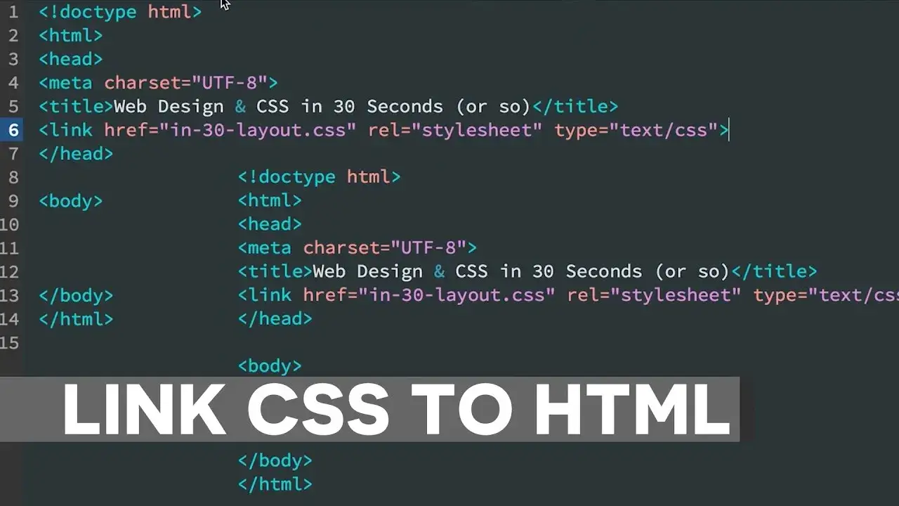 external CSS link html