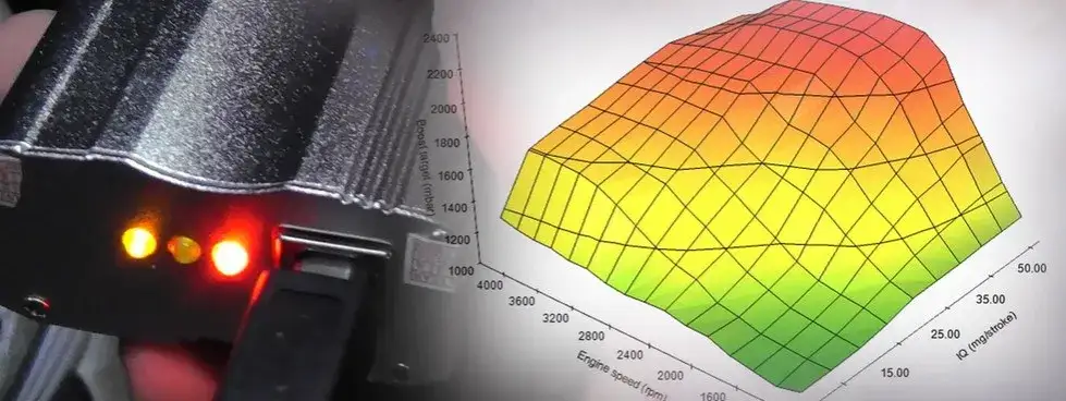 Hamownia podwoziowa przed i po chip tuningu