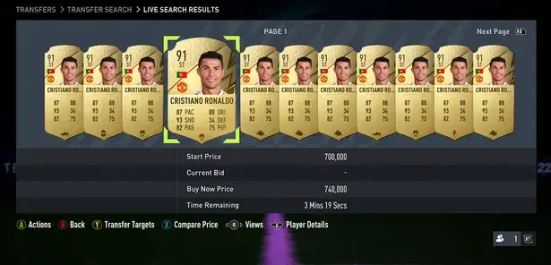 FIFA 22 Ultimate Team market overview